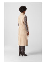 Sheepskin Belted Borg Gilet